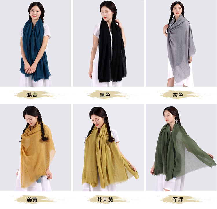 Wholesale cotton large scarf