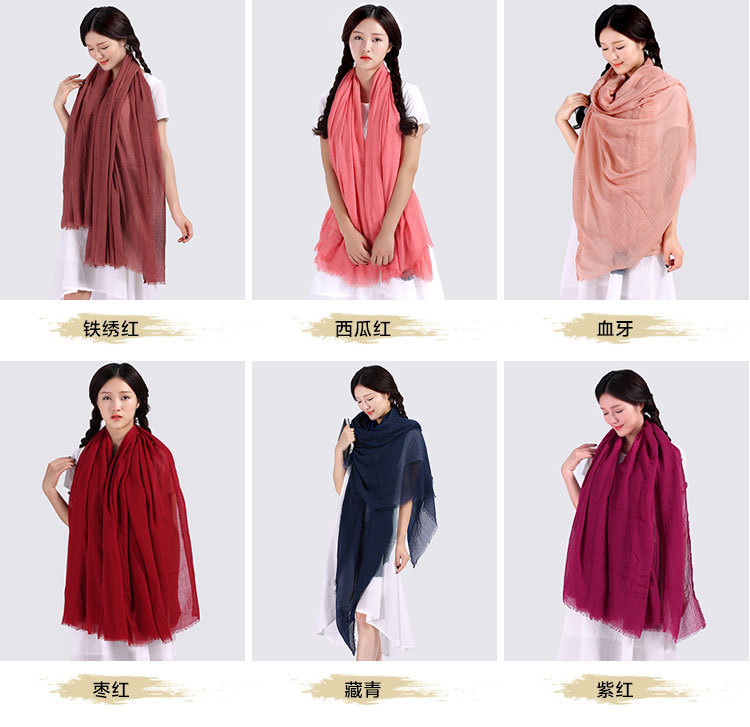 Wholesale cotton large scarf