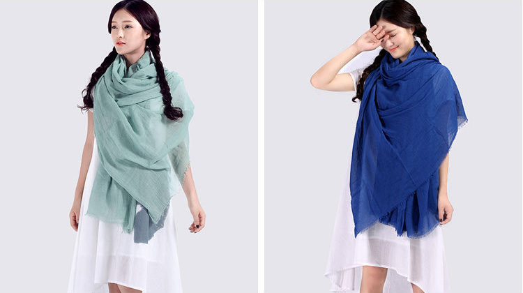 Wholesale cotton large scarf