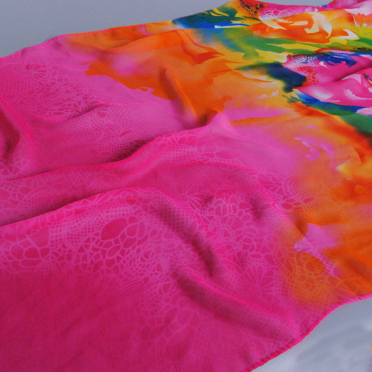 Wholesale purple chiffon scarf
