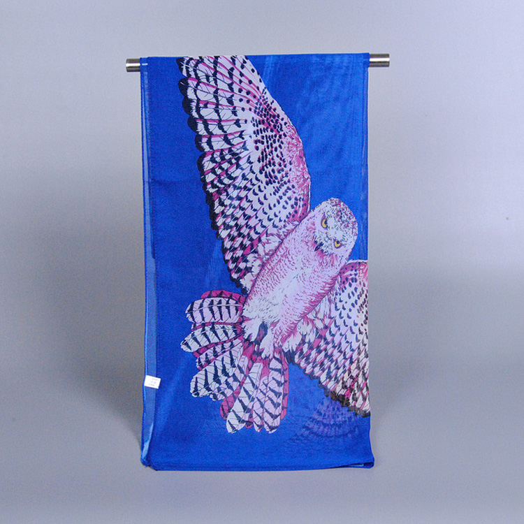 Owl chiffon scarf wholesale