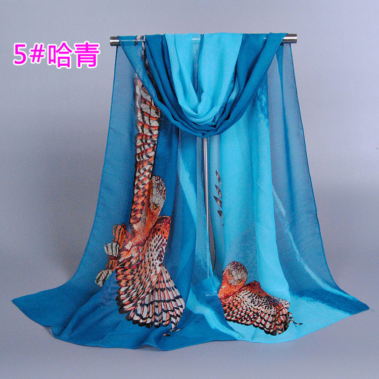 Owl chiffon scarf wholesale