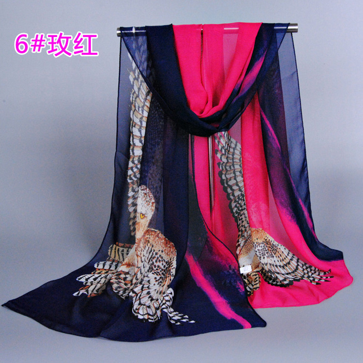 Owl chiffon scarf wholesale