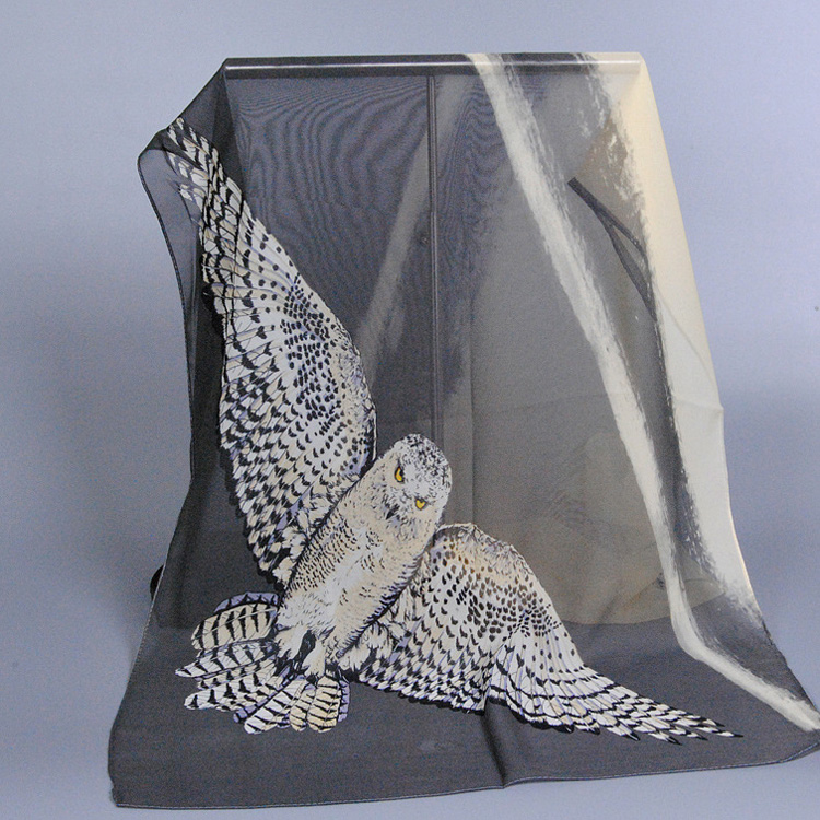 Owl chiffon scarf wholesale