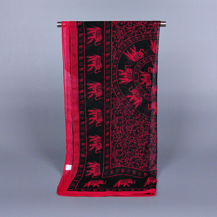 Wholesale red chiffon shawl
