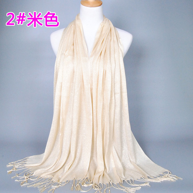 Wholesale cotton fringed scarf