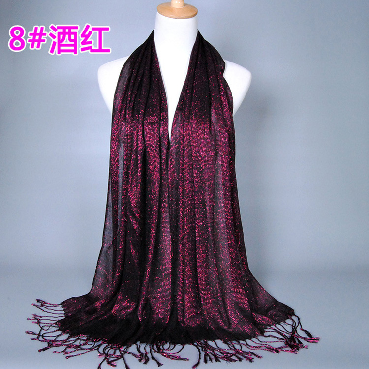 Wholesale cotton fringed scarf