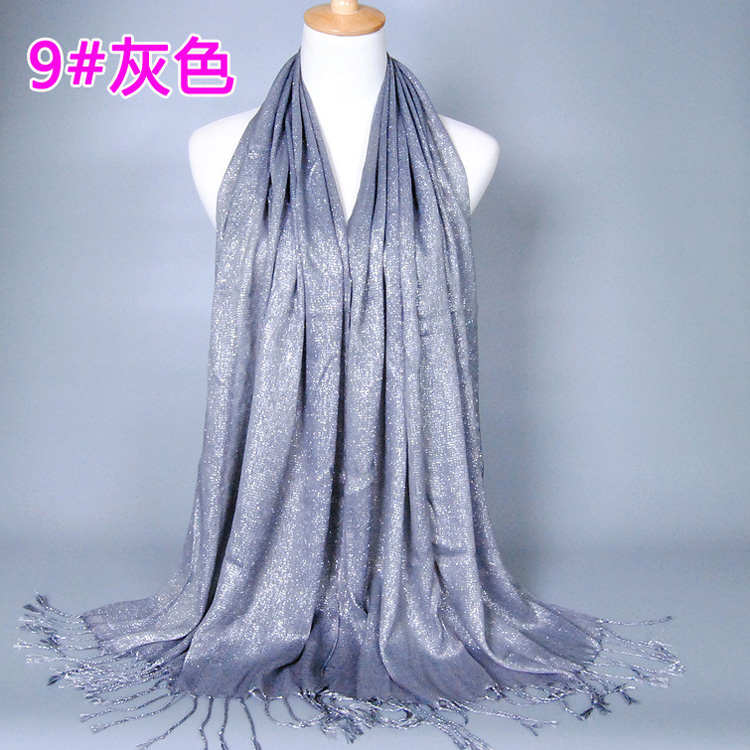 Wholesale cotton fringed scarf