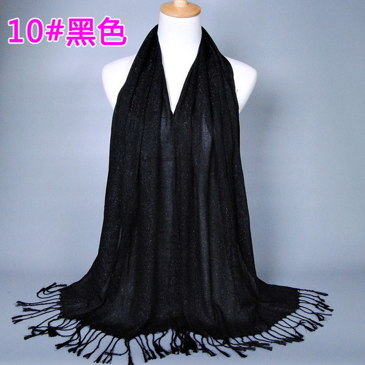 Wholesale cotton fringed scarf