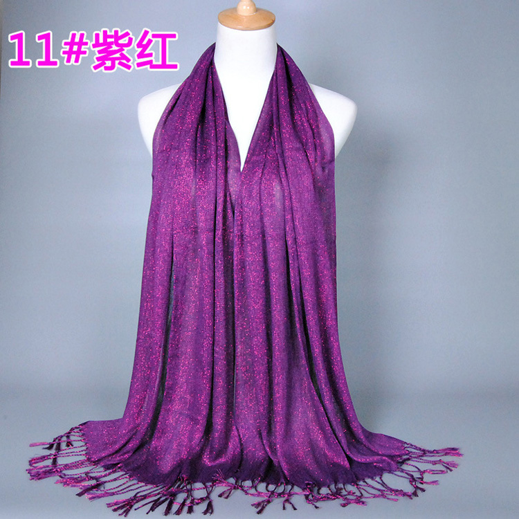 Wholesale cotton fringed scarf