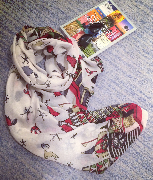 Wholesale cotton cartoon scarf