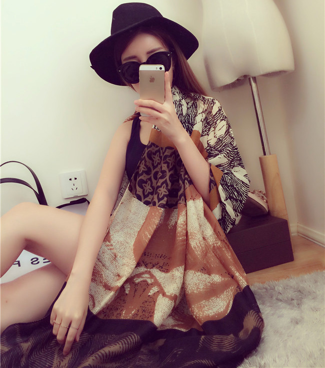 Digital printed twill scarf wholesale