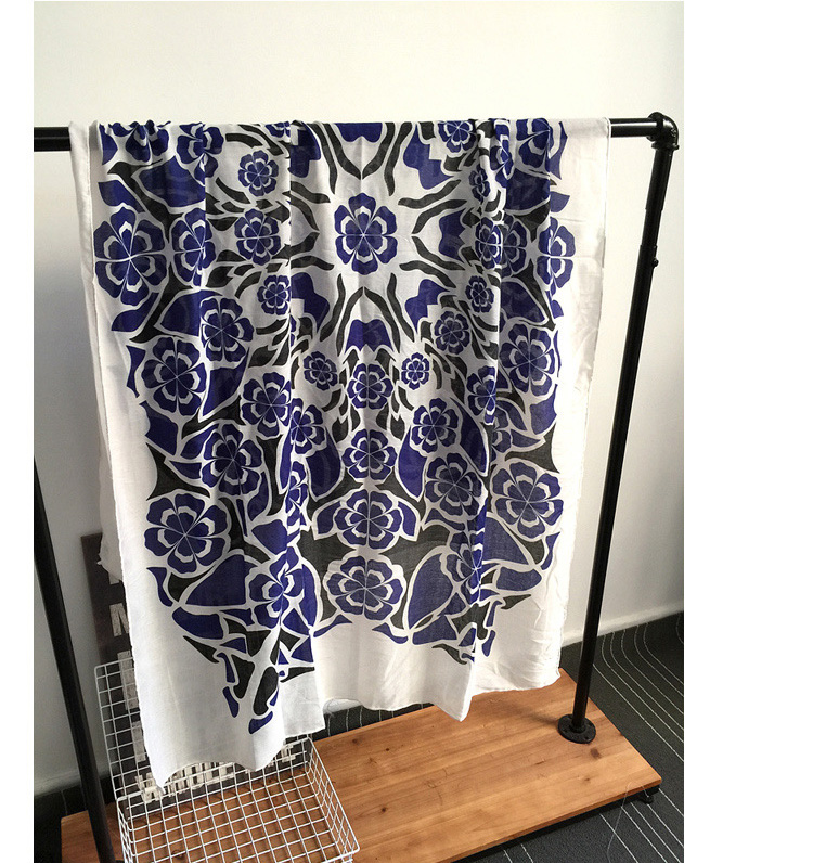 Wholesale white cotton scarf