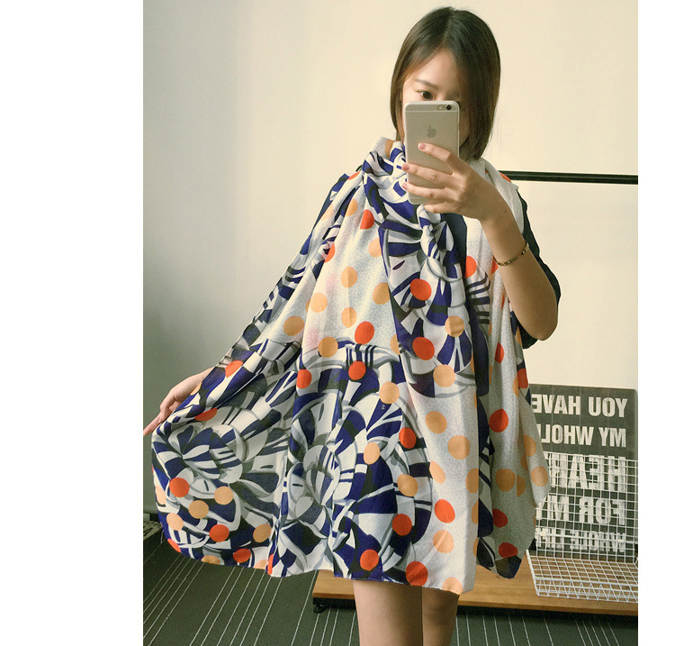 Wholesale cotton polka dot scarf
