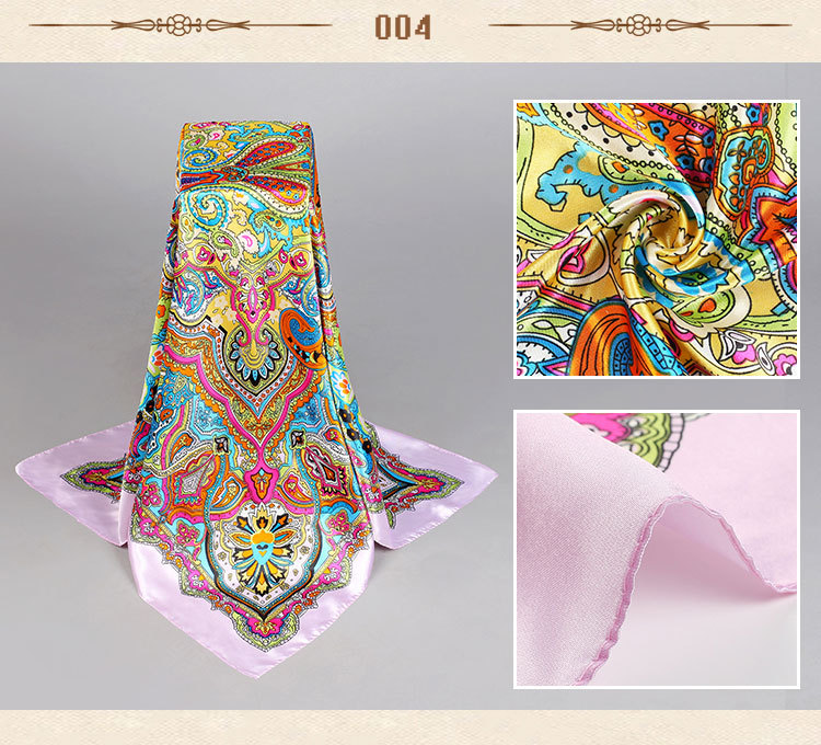 Fashion cashew flowers silk scarf