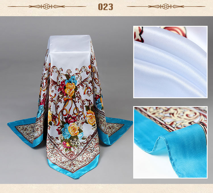 Fashion cashew flowers silk scarf