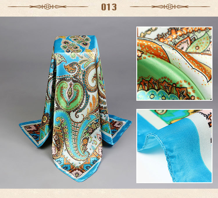Fashion cashew flowers silk scarf