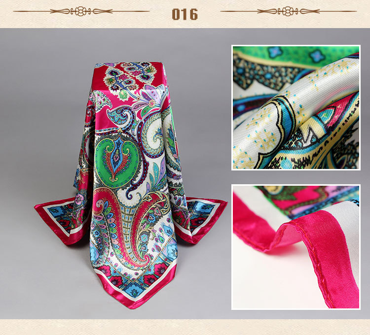 Fashion cashew flowers silk scarf