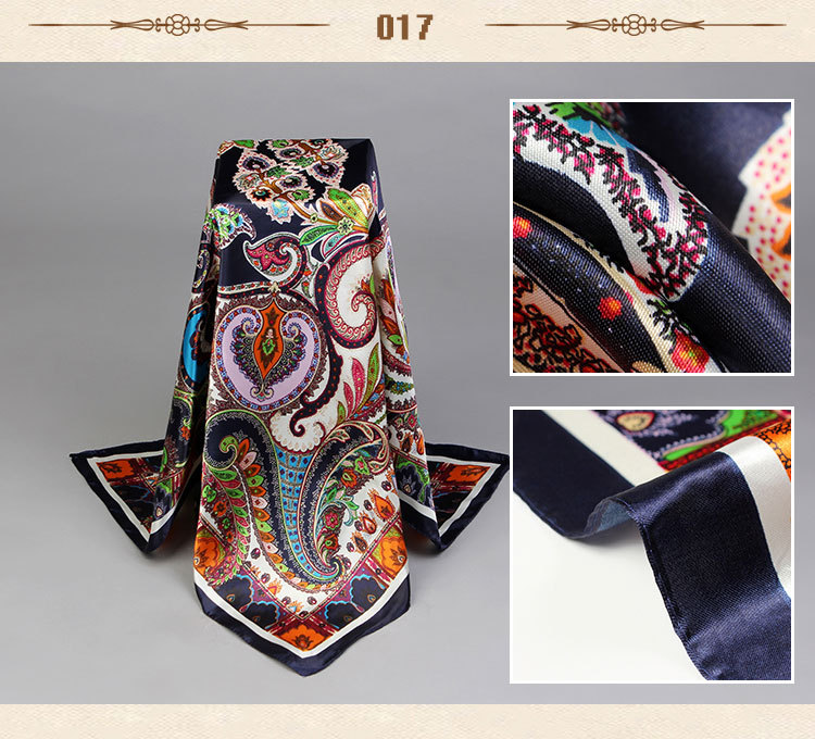 Fashion cashew flowers silk scarf