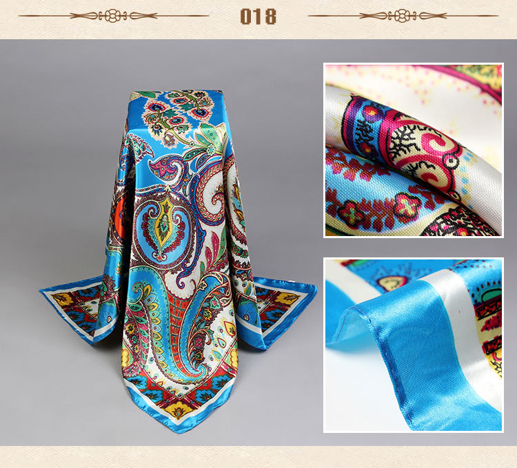 Fashion cashew flowers silk scarf