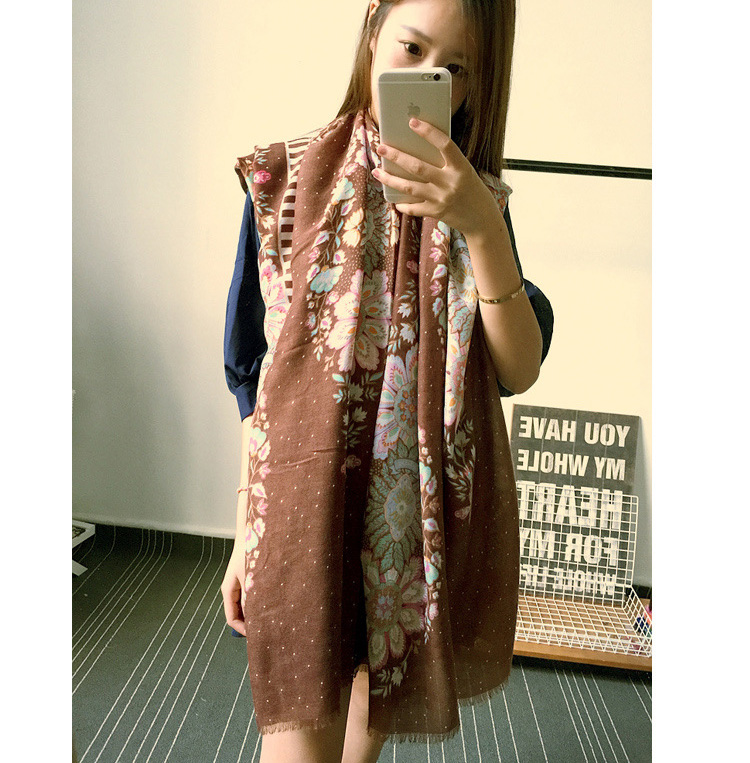 Wholesale cotton sunflower shawl