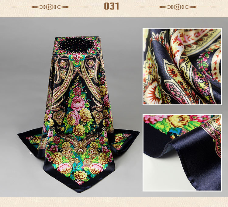 Wholesale square silk scarf for sale