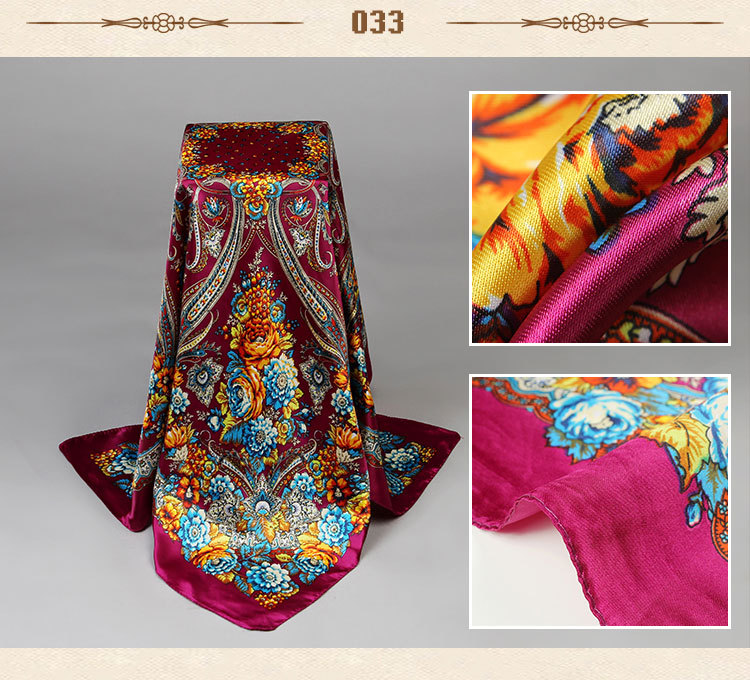 Wholesale square silk scarf for sale