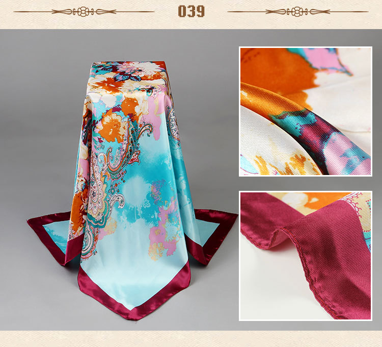 Wholesale square silk scarf for sale