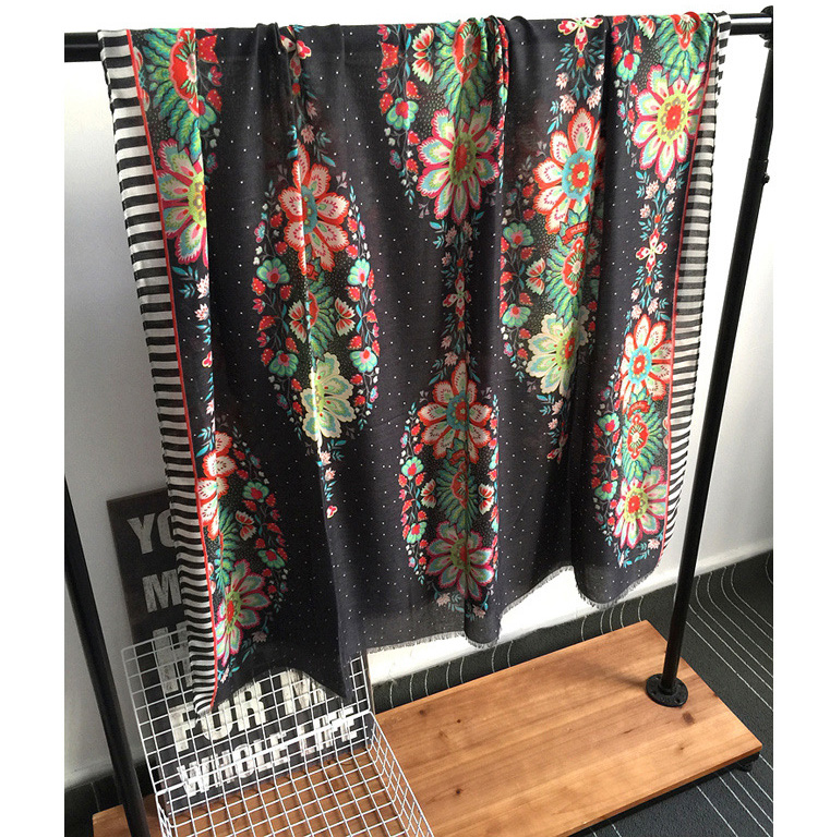 Wholesale cotton sunflower shawl