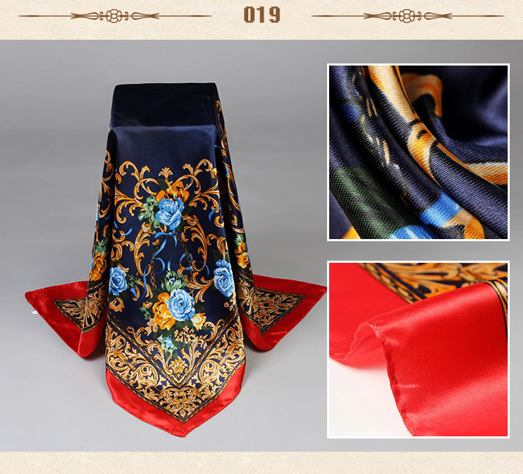 Fashion cashew flowers silk scarf
