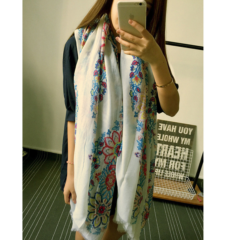 Wholesale cotton sunflower shawl