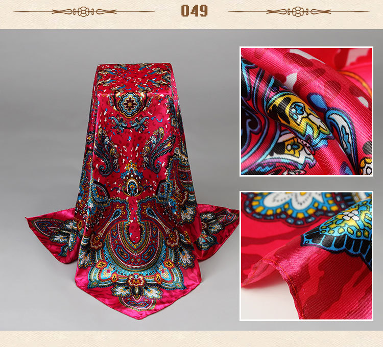 Wholesale women square silk scarf