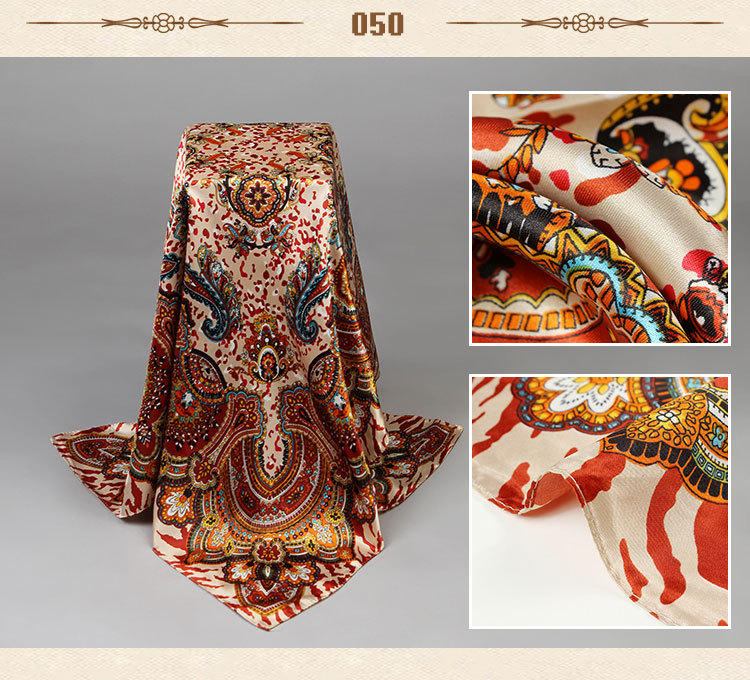 Wholesale women square silk scarf