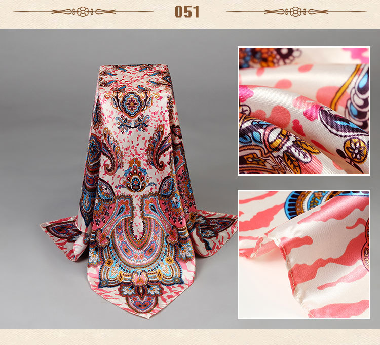 Wholesale women square silk scarf