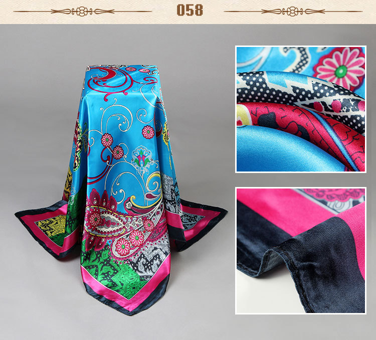 Wholesale women square silk scarf