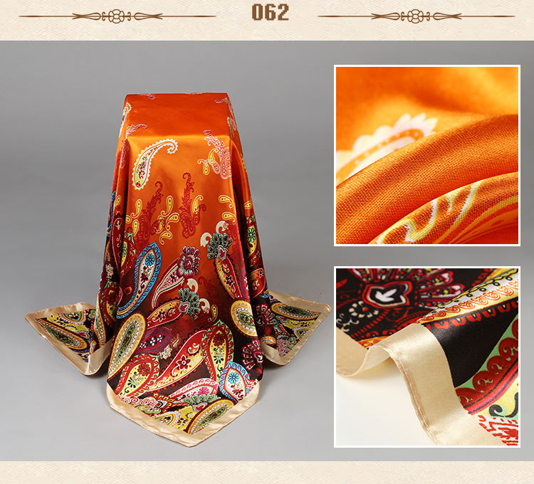 Wholesale women square silk scarf