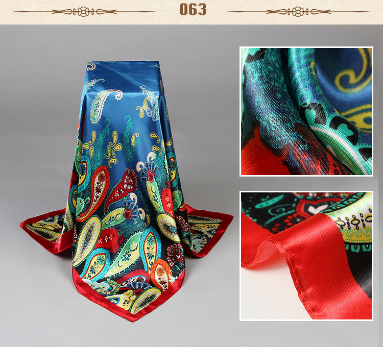 Wholesale women square silk scarf