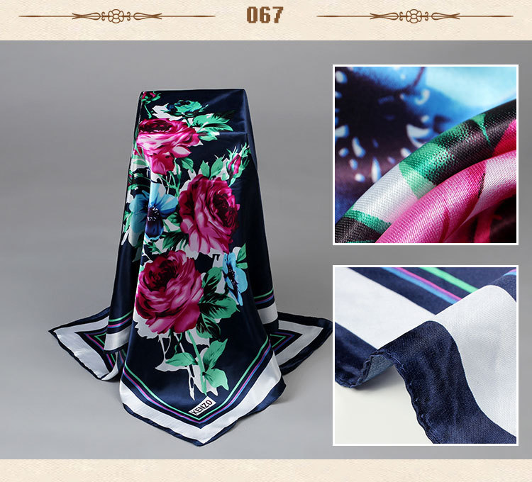 Wholesale women square silk scarf