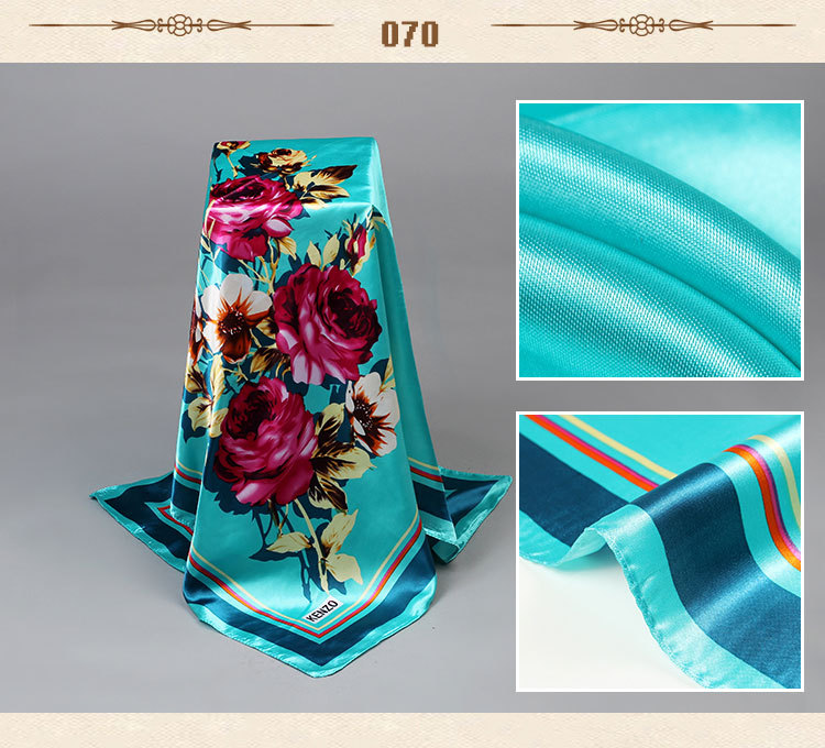 Wholesale women square silk scarf