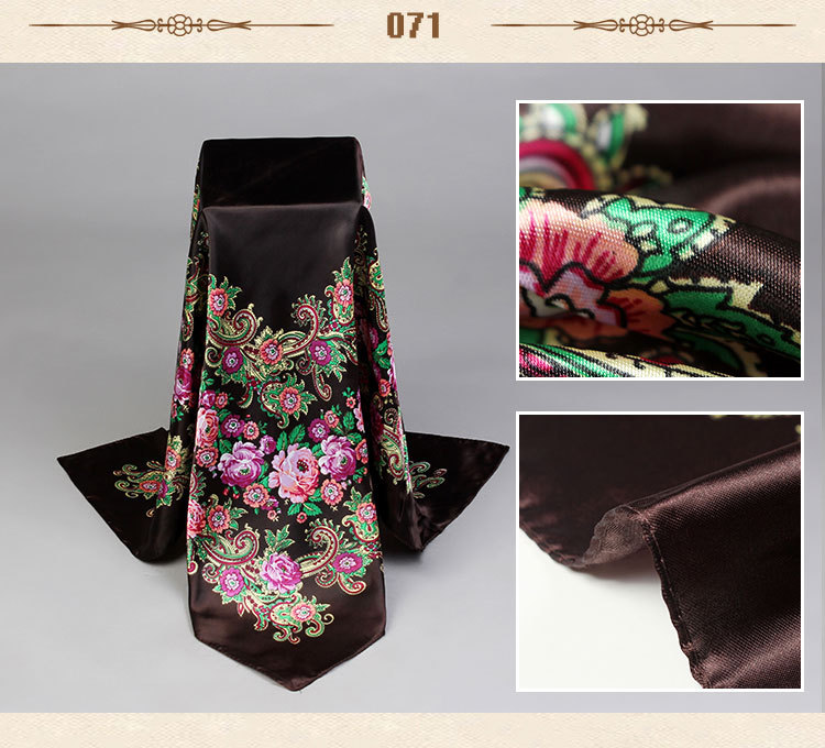 Wholesale silk small square scarves