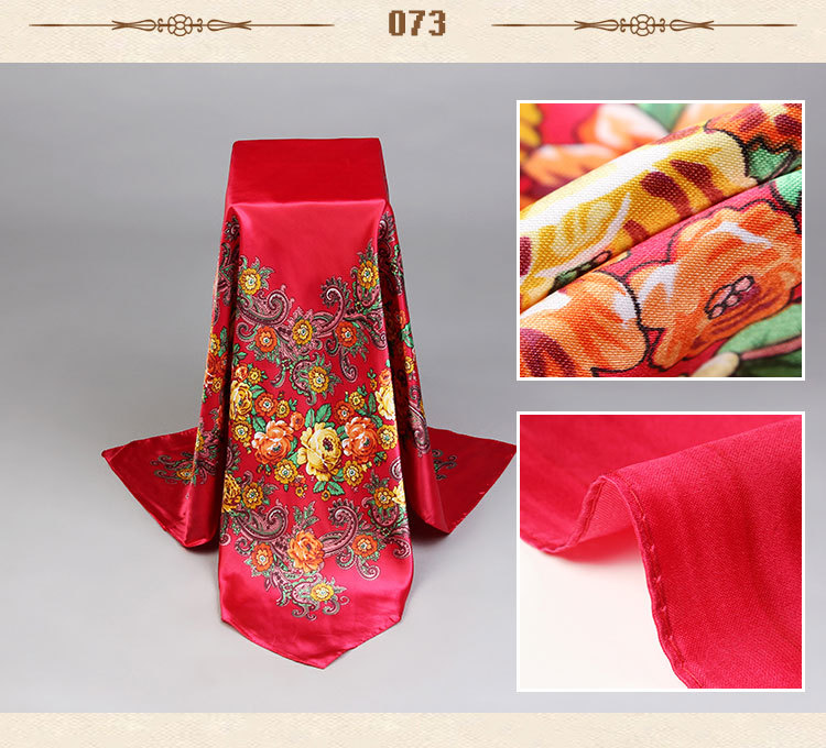 Wholesale silk small square scarves