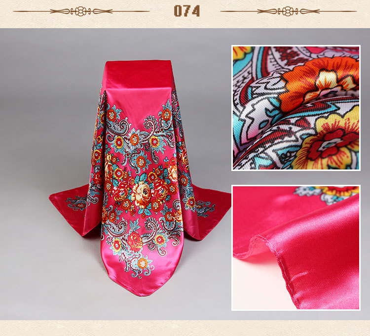 Wholesale silk small square scarves