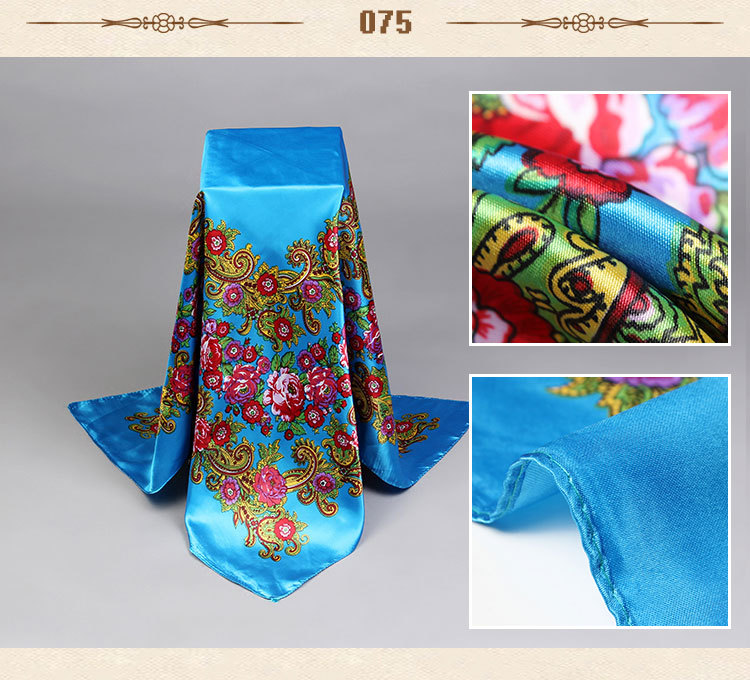 Wholesale silk small square scarves