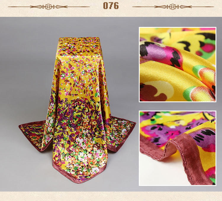 Wholesale silk small square scarves