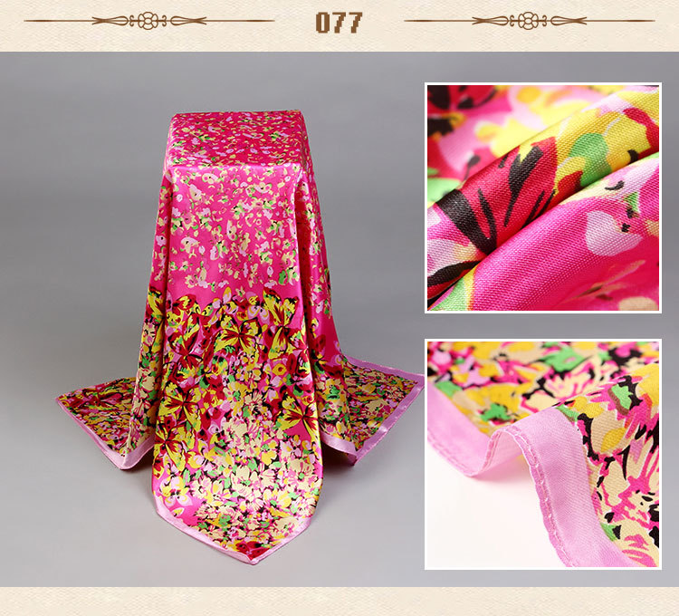 Wholesale silk small square scarves