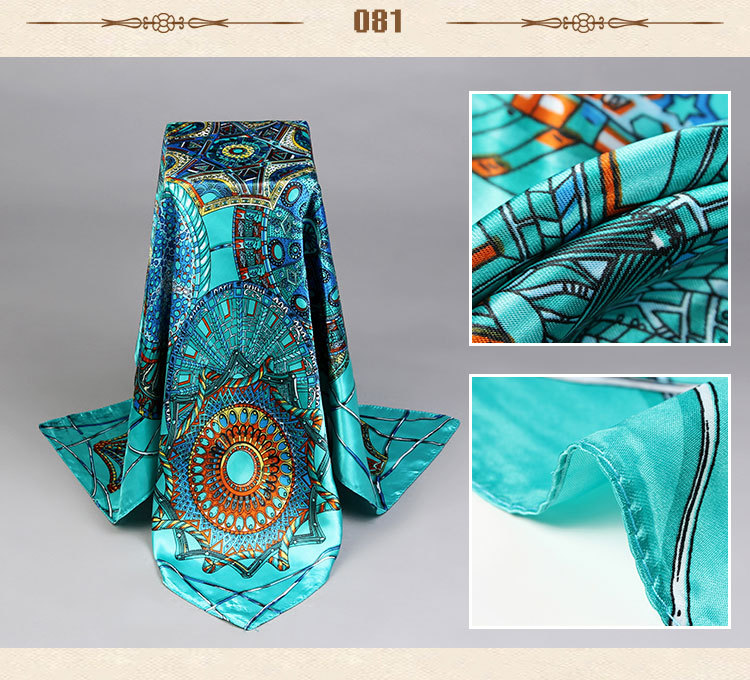 Wholesale silk small square scarves