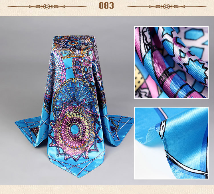 Wholesale silk small square scarves
