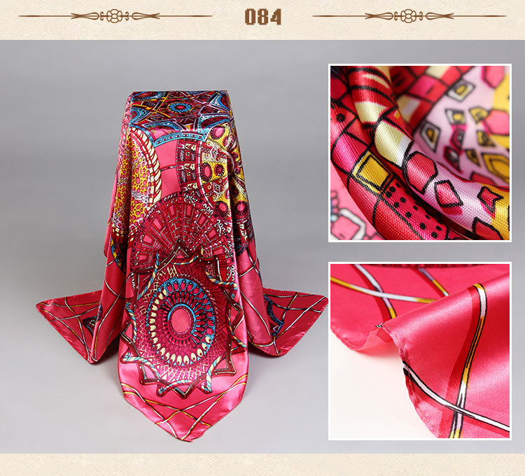Wholesale silk small square scarves