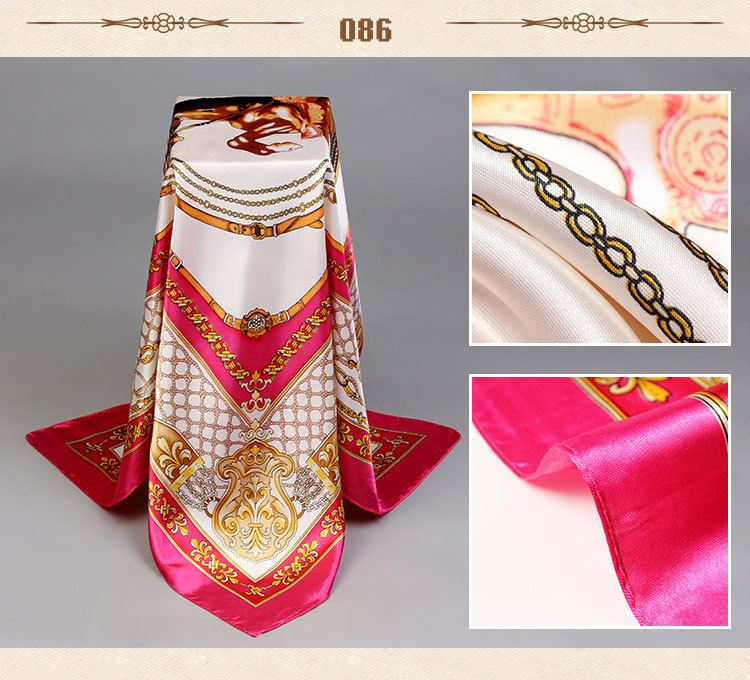 Wholesale silk small square scarves