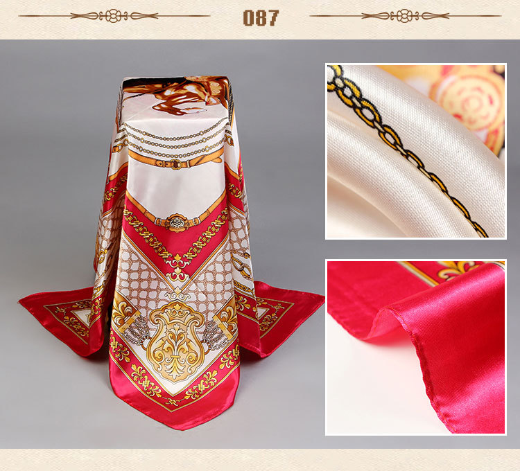 Wholesale silk small square scarves